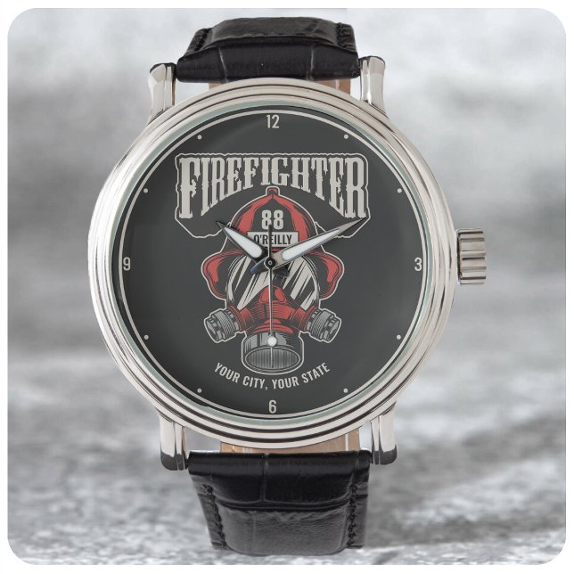 Helm für personalisierte Feuerwehrmaske Armbanduhr (Von Creator hochgeladen)