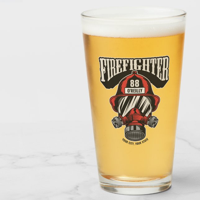 Helm für personalisierte Feuerwehrmaske Glas (Von Creator hochgeladen)