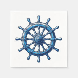 Helm / Wheel Nautical Paper Napkins Serviette