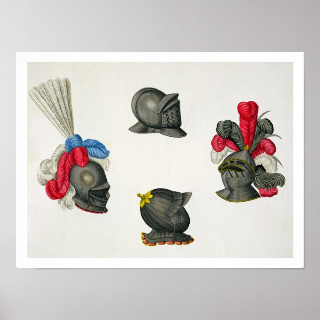 Helme, Platte von "A History of the Development Poster (Vorne)