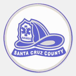 Helmet Santa Cruz Landkreis Paramedic Runder Aufkleber