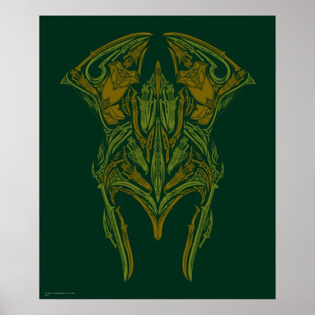 Helmet-Symbol für Elven Weapons Poster (Vorne)