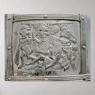 Helmfragment aus dem Sutton Hoo Treasure Poster