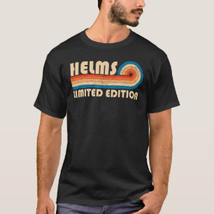 HELMS Nachname Retro Vintag 80er 90s Geburtstag Re T-Shirt