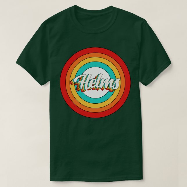 Helms Name Shirt Vintag Helms Circle (Design vorne)