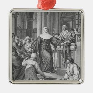 Heloise, das den Schleier nimmt Ornament Aus Metall