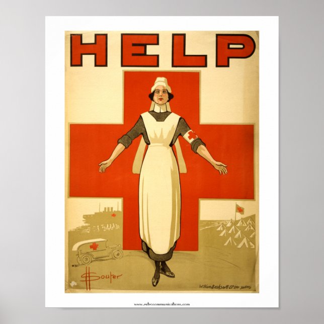 HELP, australisches Rotes Kreuz-Poster Poster (Vorne)