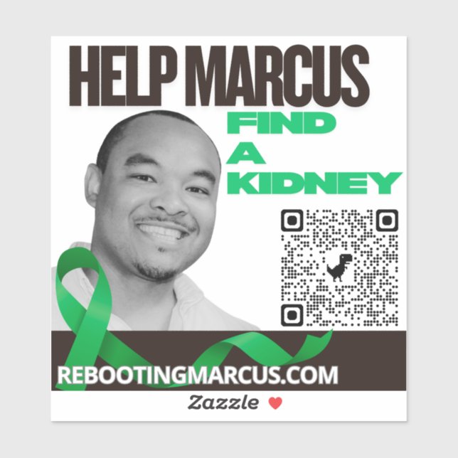 Help Marcus Car Sticker (Blatt)