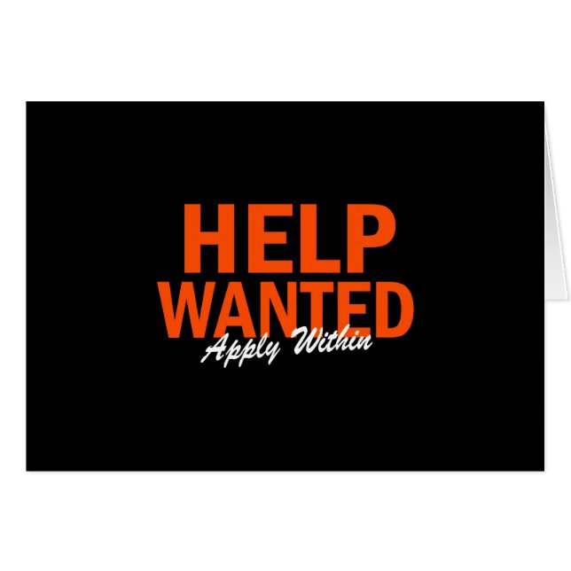 Help Wanted Apply Within (Vorderseite (Horizontal))