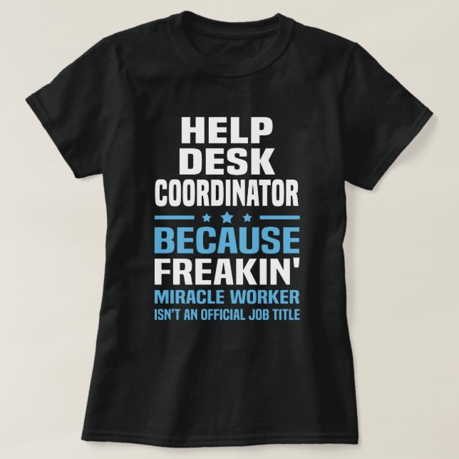 Helpdesk-Koordinator T-Shirt (Design vorne)
