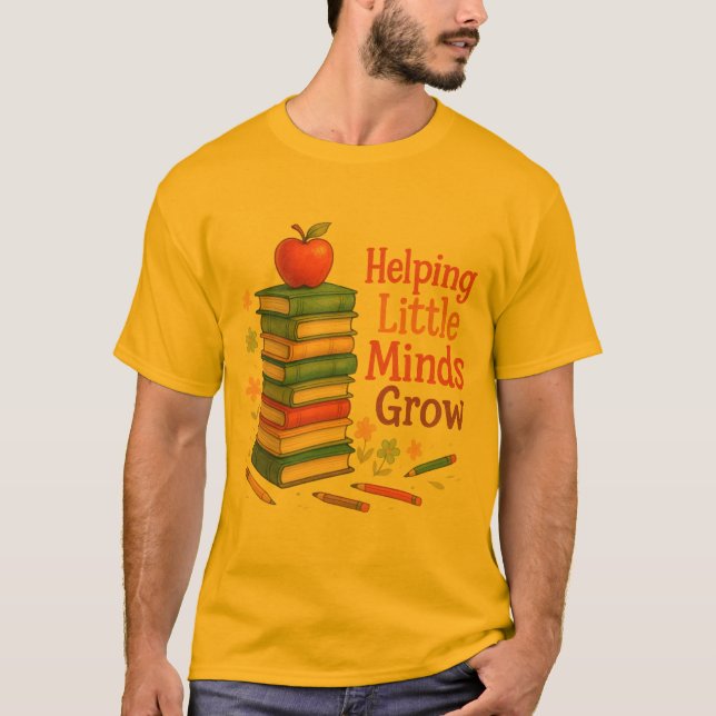 Helping Little Minds Grow - Kids Books T-Shirt (Vorderseite)