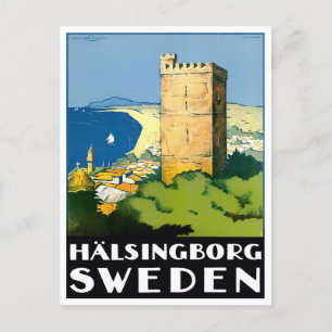 Helsingborg Schweden Jahrgang Reise Postkarte