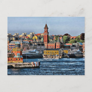 Helsingor, Dänemark cityscape Postkarte