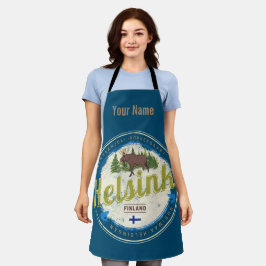 Helsinki Elche Hauptstadt Finnland Vintagen Souven Schürze