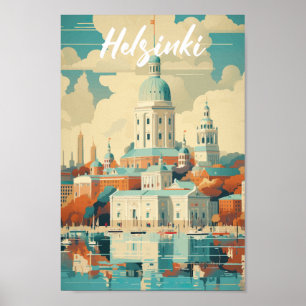 Helsinki Finnland Berühmter Reiseort Poster
