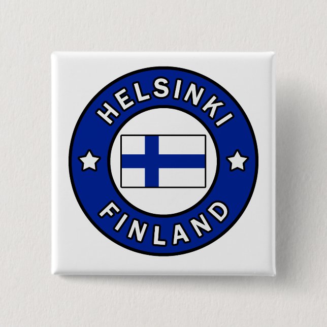 Helsinki Finnland Button (Vorderseite)
