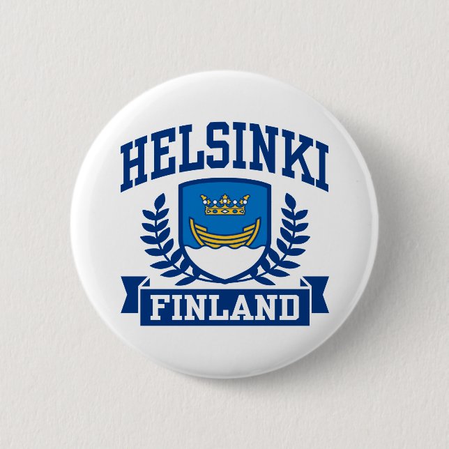Helsinki Finnland Button (Vorderseite)
