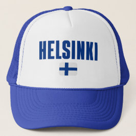 HELSINKI Finnland Flag Truckerkappe