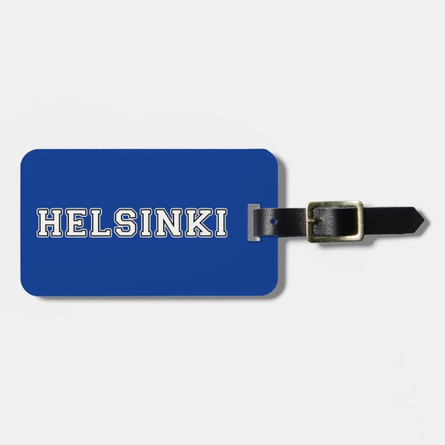 Helsinki Finnland Gepäckanhänger (Vorderseite horizontal)