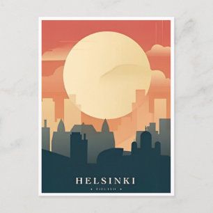 Helsinki Finnland Jahrgang Reise Stadt willkommen Postkarte