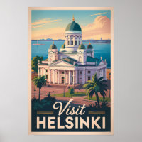 Helsinki Finnland Kathedrale Reise Kunst Vintage