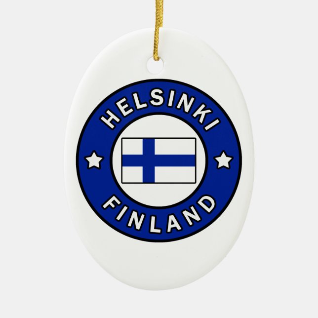 Helsinki Finnland Keramik Ornament (Vorne)