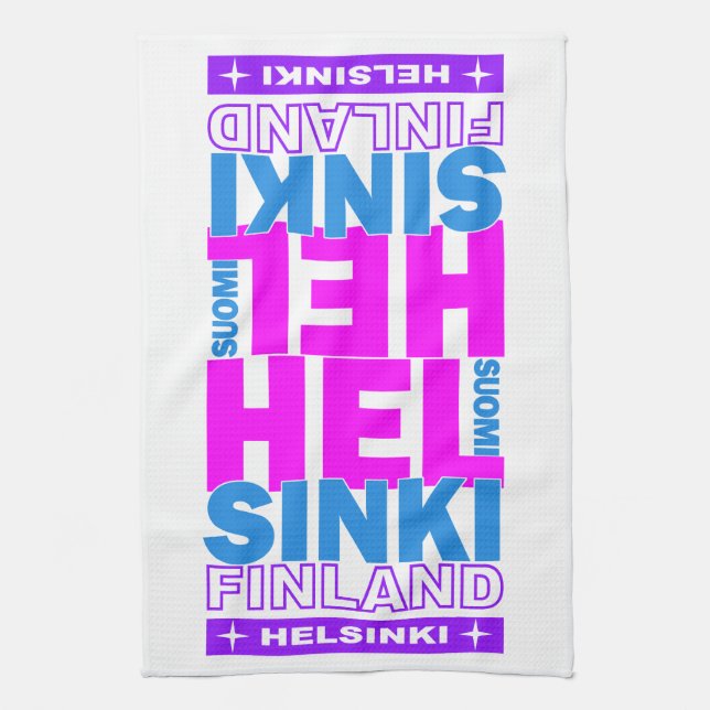 HELSINKI Finnland Küchentücher (Vertikal)
