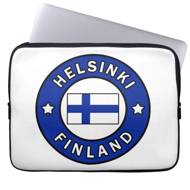 Helsinki Finnland Laptopschutzhülle (Vorderseite)