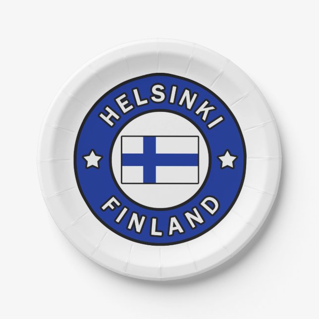 Helsinki Finnland Pappteller (Vorderseite)