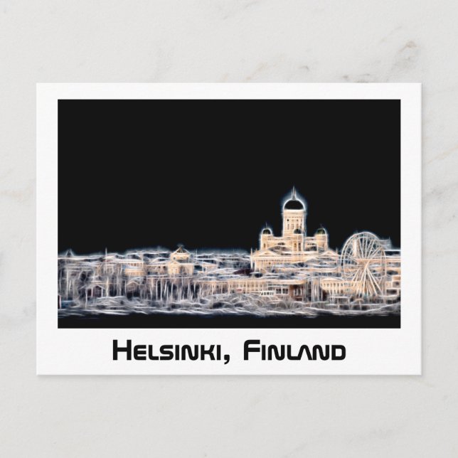 Helsinki, Finnland, Postkarte (Vorderseite)