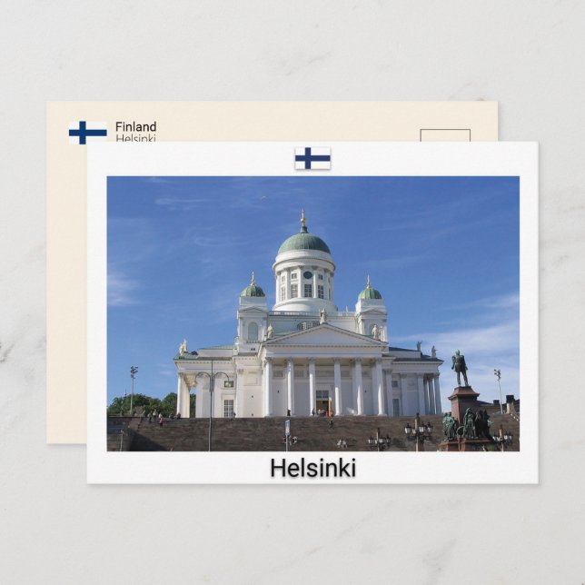 Helsinki - Finnland Postkarte (Vorne/Hinten)