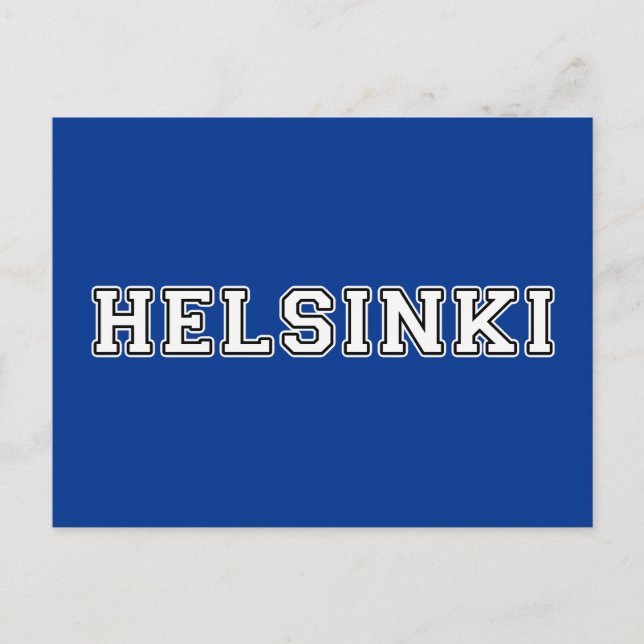 Helsinki Finnland Postkarte (Vorderseite)