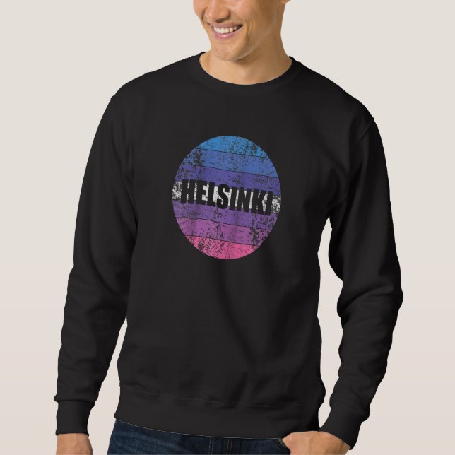 Helsinki Finnland Raglan Sweatshirt (Vorderseite)