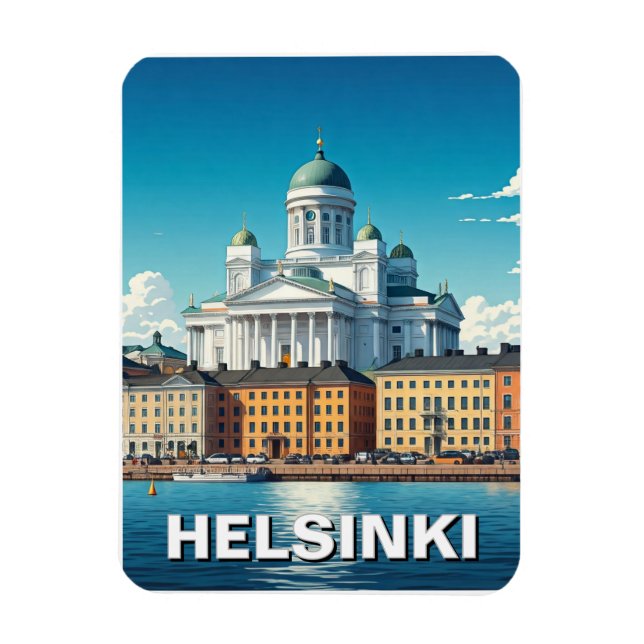 Helsinki Finnland Reise Magnet (Vertikal)