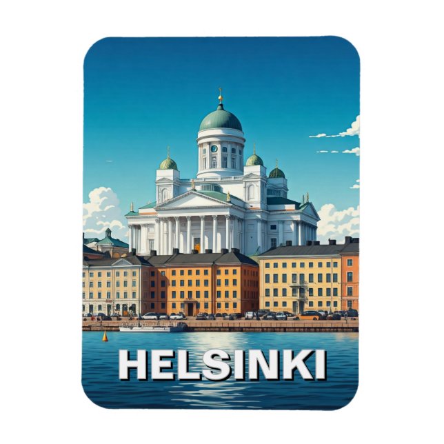 Helsinki Finnland Reise Magnet (Vertikal)