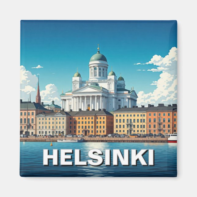 Helsinki Finnland Reise Magnet (Vorne)