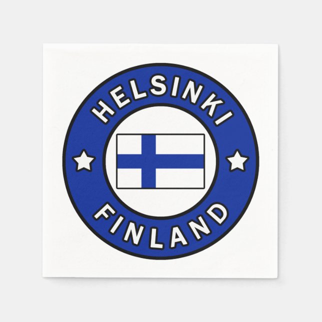 Helsinki Finnland Serviette (Vorderseite)