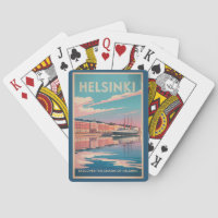Helsinki Finnland Wasserfront Reise Kunst Vintage