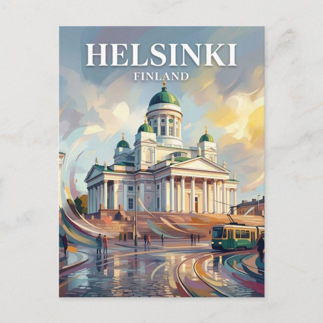 Helsinki Kathedrale Finnland Postkarte (Vorderseite)