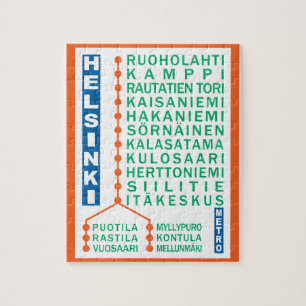 Helsinki-Metro-Stationspuzzlespiel Puzzle
