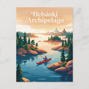 Helsinki Schären Finnland Postkarte