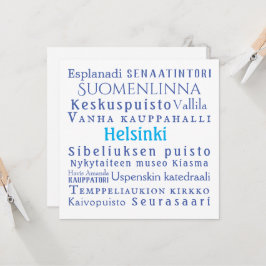Helsinki-Sehenswürdigkeiten: Flachkarte
