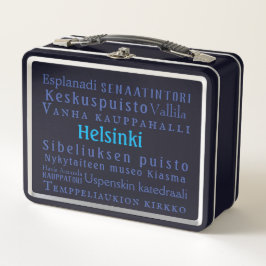 Helsinki-Sehenswürdigkeiten Metall Brotdose