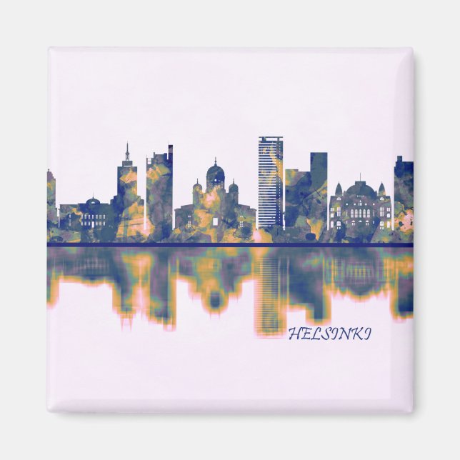 Helsinki Skyline Magnet (Vorne)