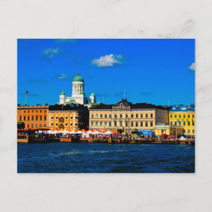 Helsinki Skyline Postkarte