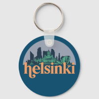Helsinki Stadt Skyline Retro City Art