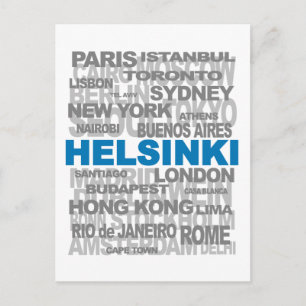 HELSINKI und andere Städte Postkarte