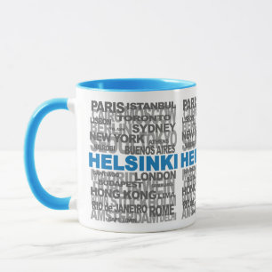HELSINKI und andere Städte Tasse - wählen Sie Stil