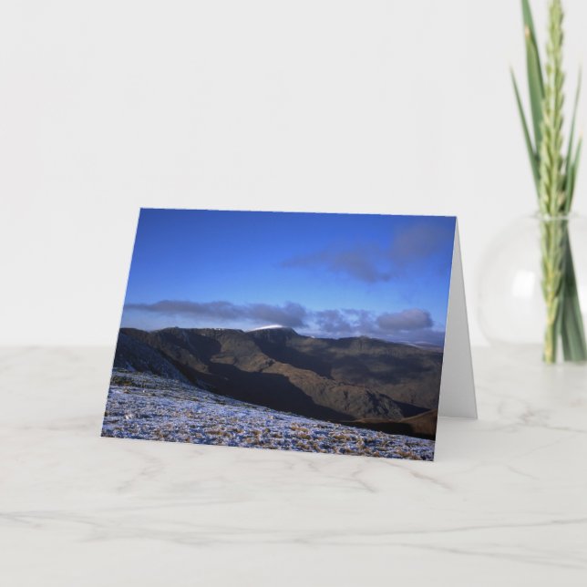 Helvellyn Winter Holiday Card Karte (Vorderseite)