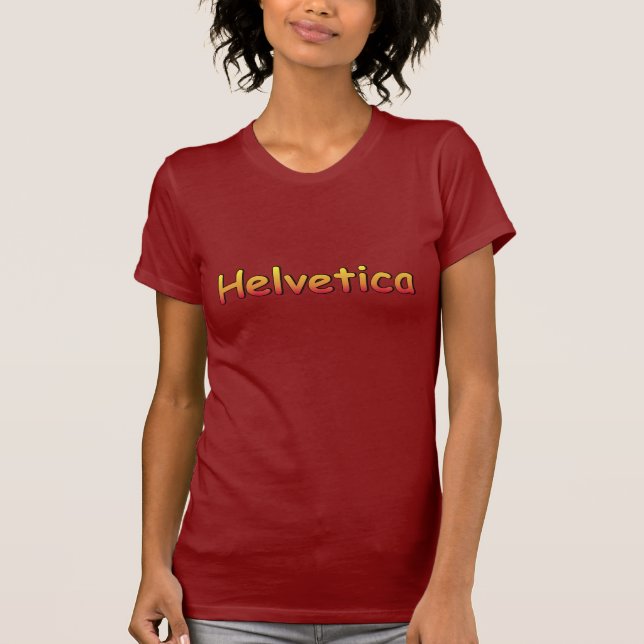 Helvetica Comic Sans T-Shirt (Vorderseite)
